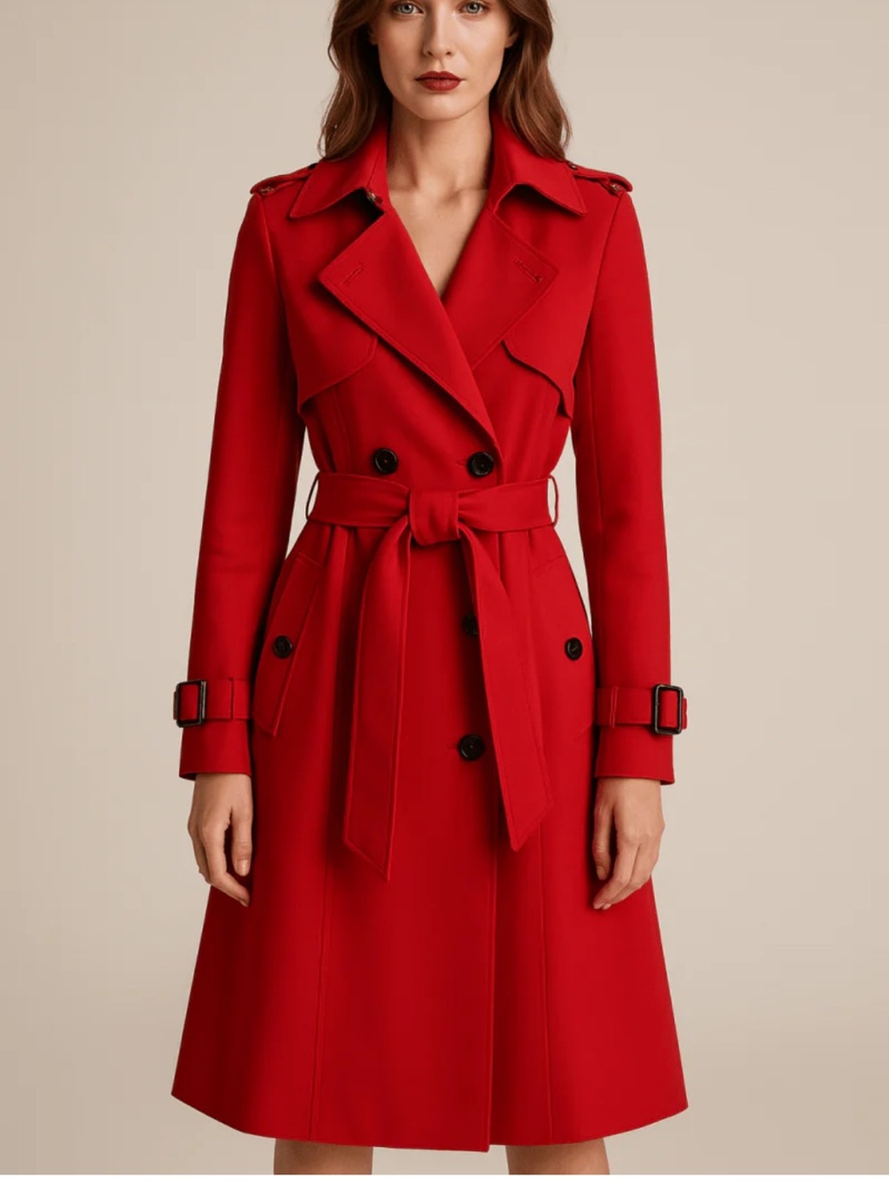 %100 cotton M Charlotte Russe Bright Red Cotton Jacket - Picture 5 of 6